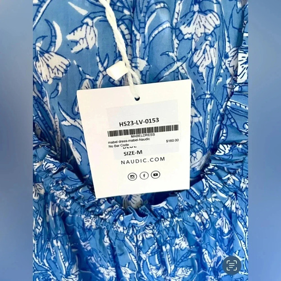 NWT Naudic Floral Mabel Embroidered Maxi Dress - Picture 4 of 6